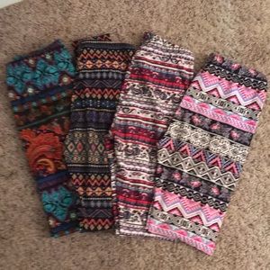 4 Pairs Stretch Leggings